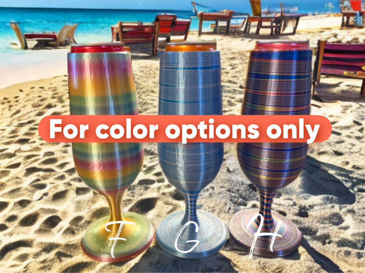 3D printed duck can koozie in colorful designs