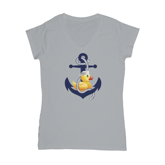 Ahoy Ducky Classic Women's V-Neck T-Shirt