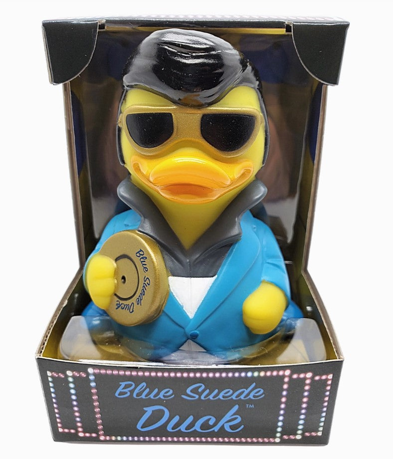 Blue Suede Duck Collectible Rubber Duck