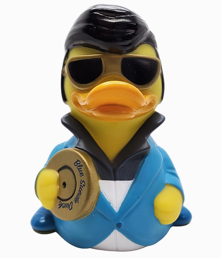 Blue Suede Duck Collectible Rubber Duck