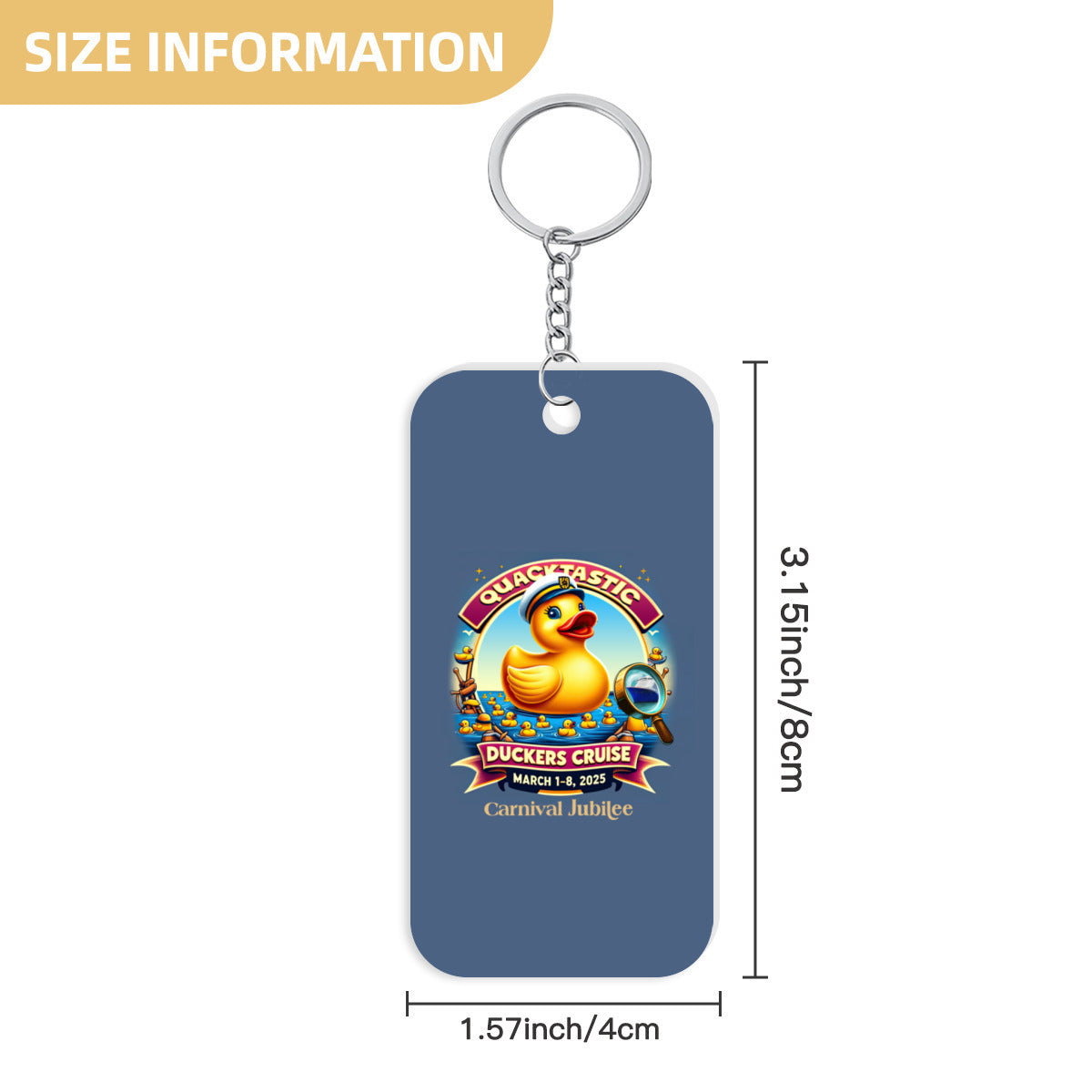 Quacktastic Duckers Cruise Acrylic Key Chain