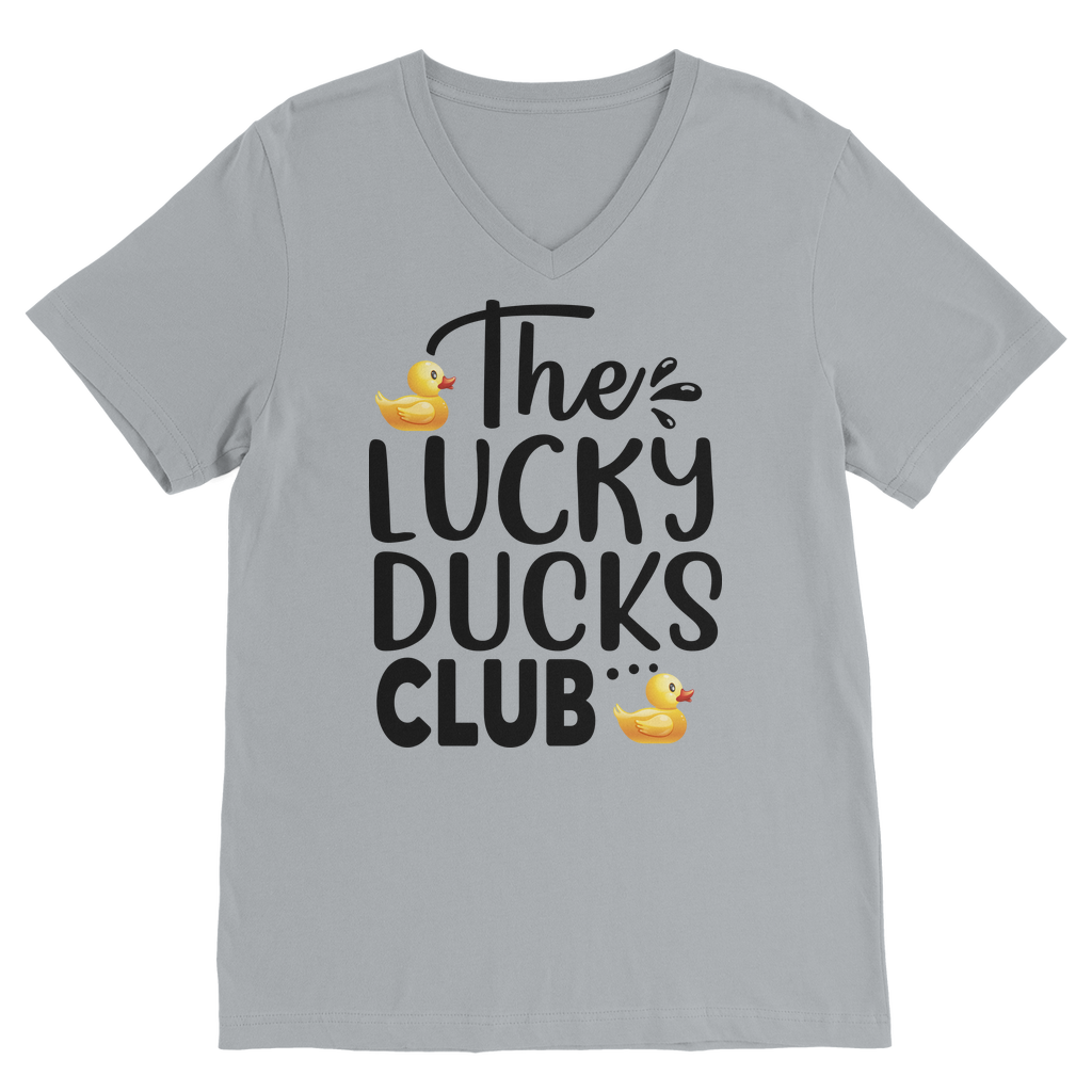 Lucky Ducks Club Classic V-Neck T-Shirt