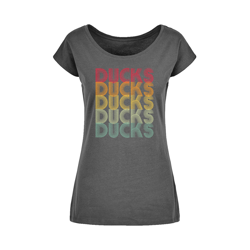 Ducks Ducks Ducks Wide Neck Womens T-Shirt XS-5XL