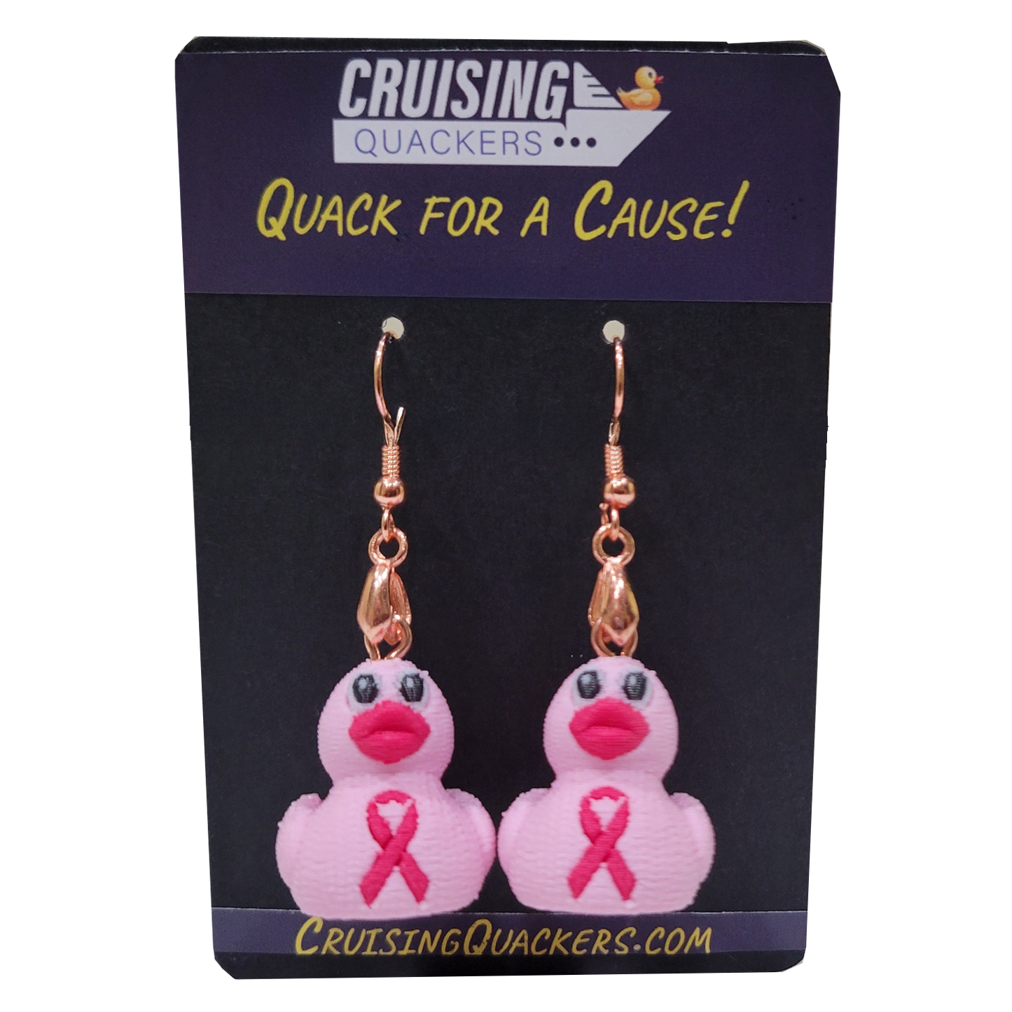 Quack for a Cause Dangle Duck Earrings