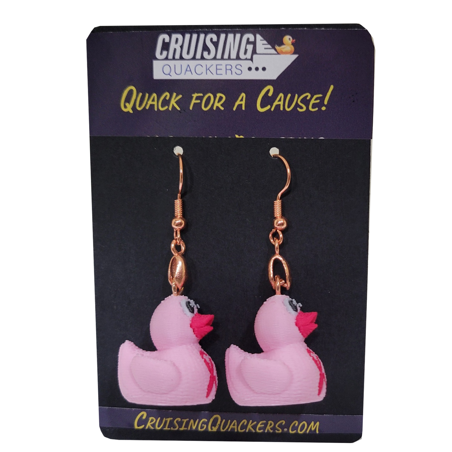 Quack for a Cause Dangle Duck Earrings