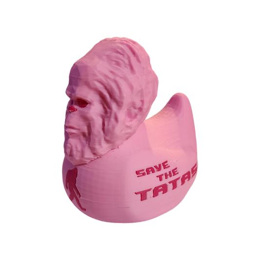 Bigfoot Save the Tatas Breast Cancer Awareness Duck