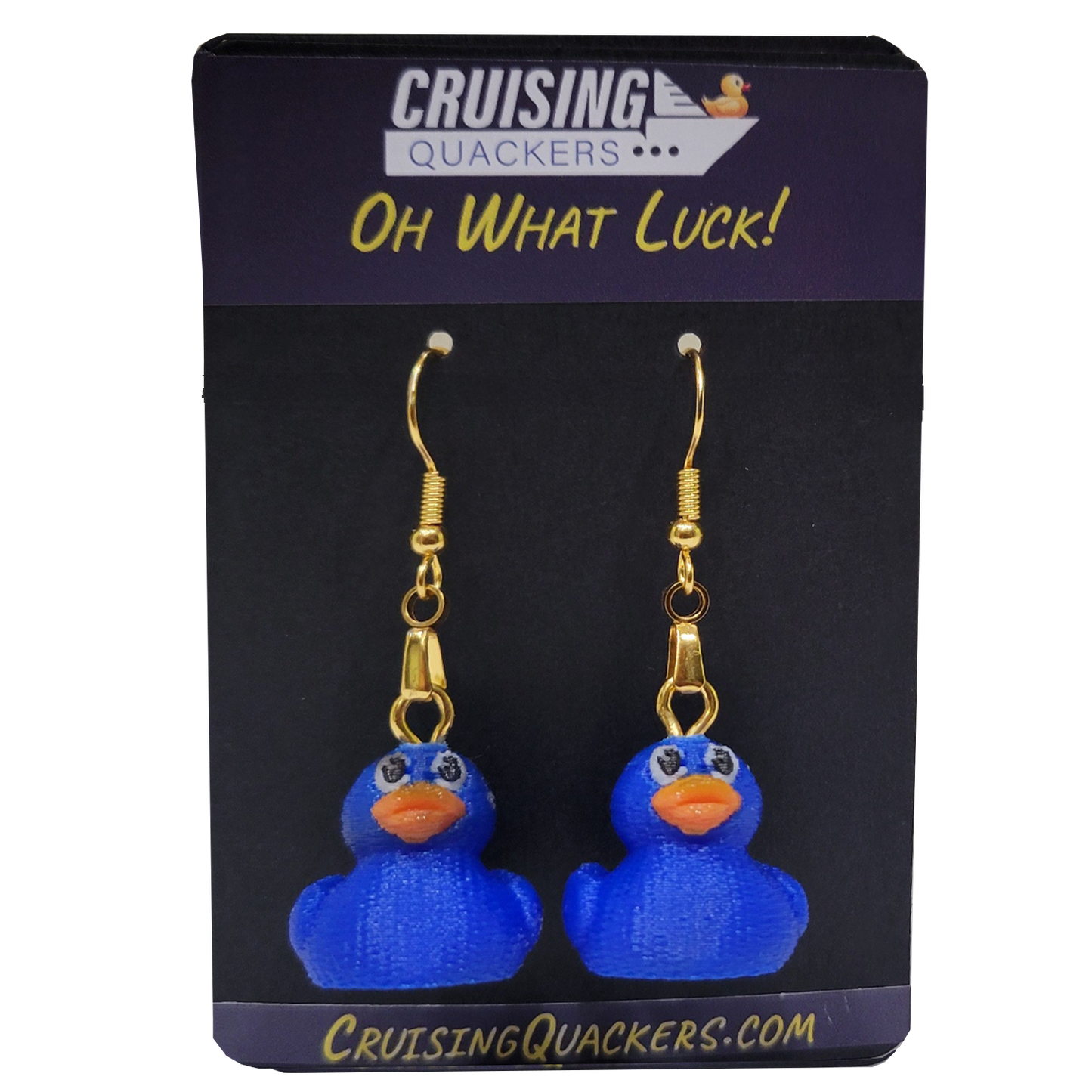 Quack Crochet Dangle Duck Earrings