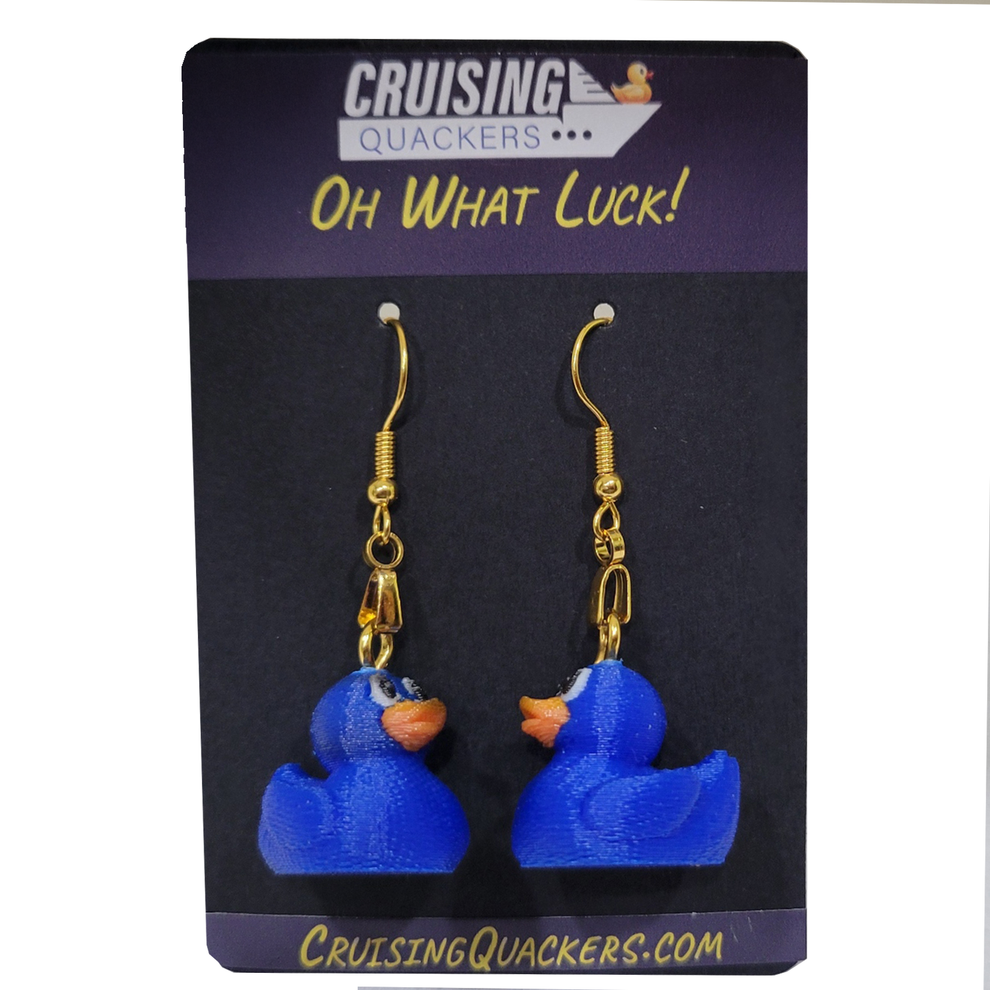 Quack Crochet Dangle Duck Earrings