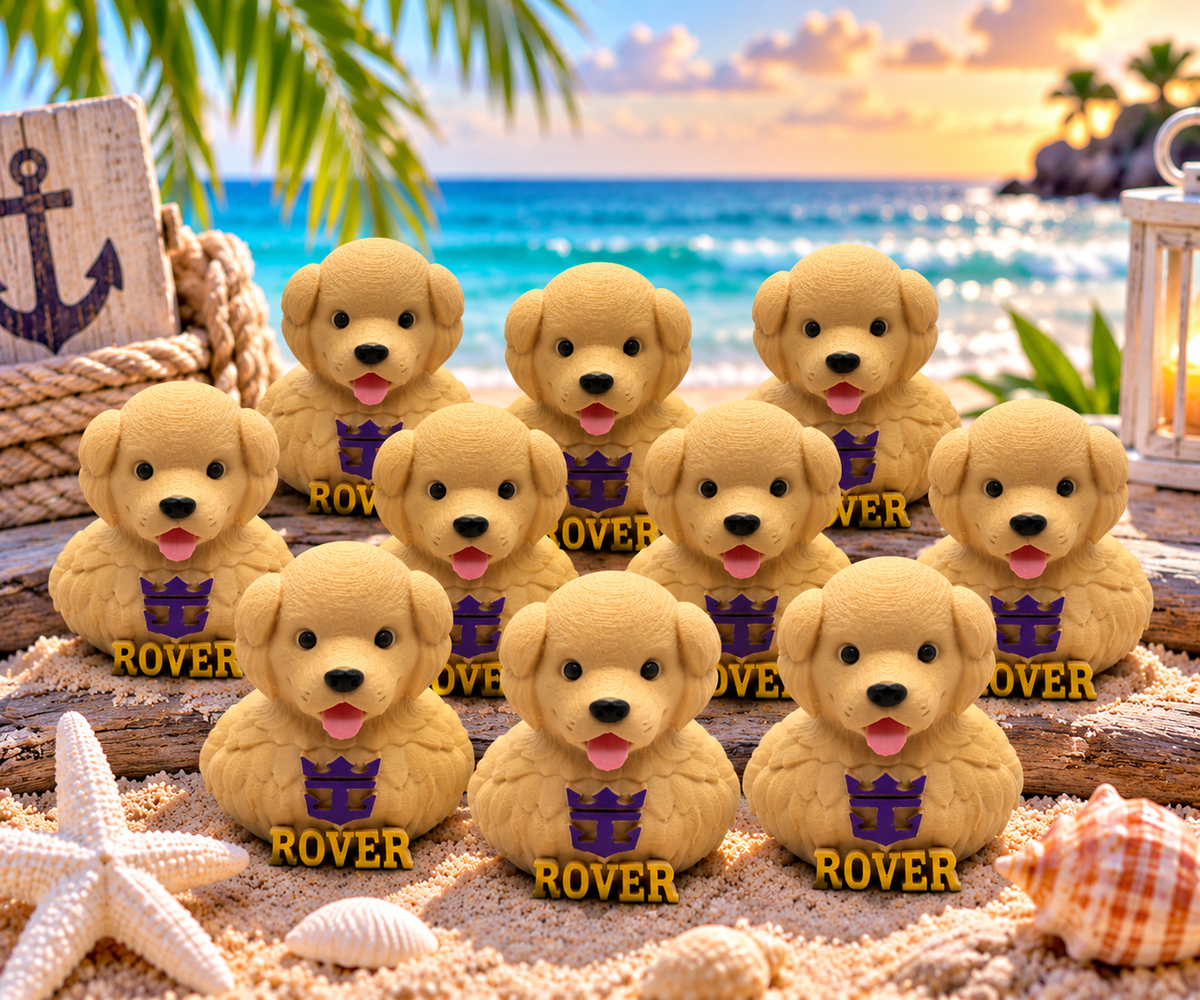 Set of 10 Icon of the Seas Rover dog ducks