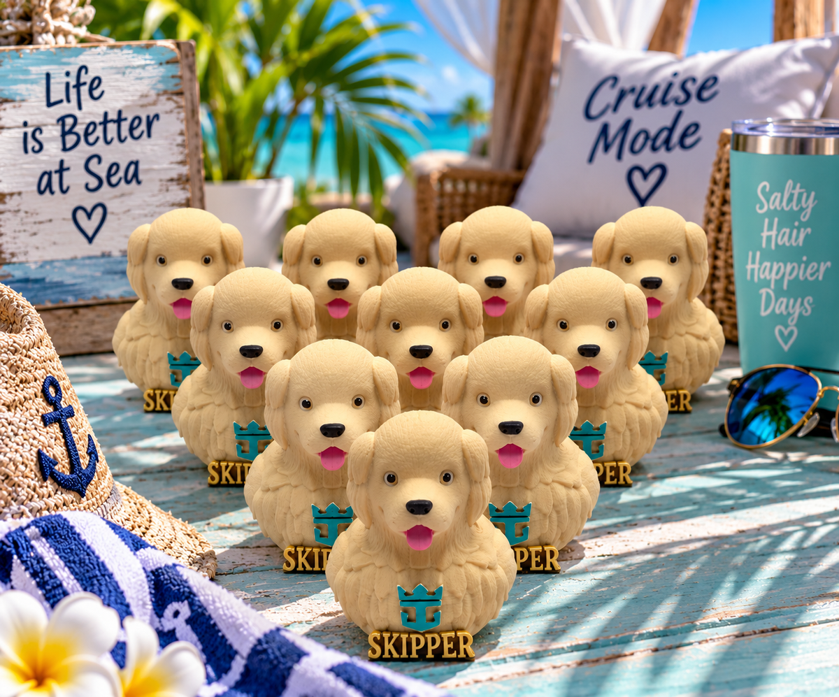 Set of 10 Legend of the Seas Skipper dog ducks