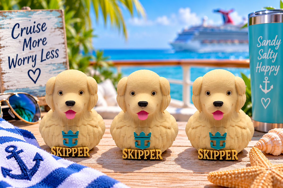 Set of 10 Legend of the Seas Skipper dog ducks