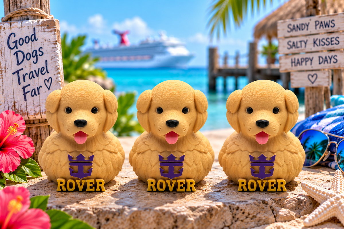 Set of 10 Icon of the Seas Rover dog ducks