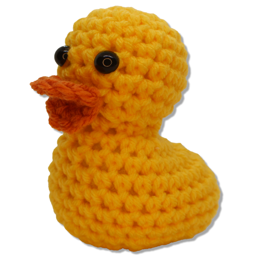 Handcrafted Crochet Yellow Duck - 4.5 Inches Tall