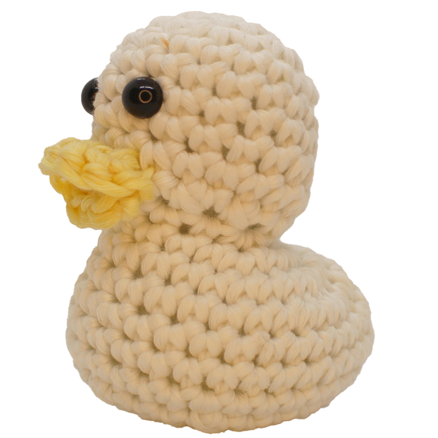 Glow-in-the-Dark Crochet Duck - 3.5 Inches Tall