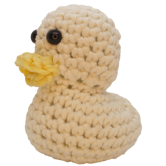 Glow-in-the-Dark Crochet Duck - 3.5 Inches Tall