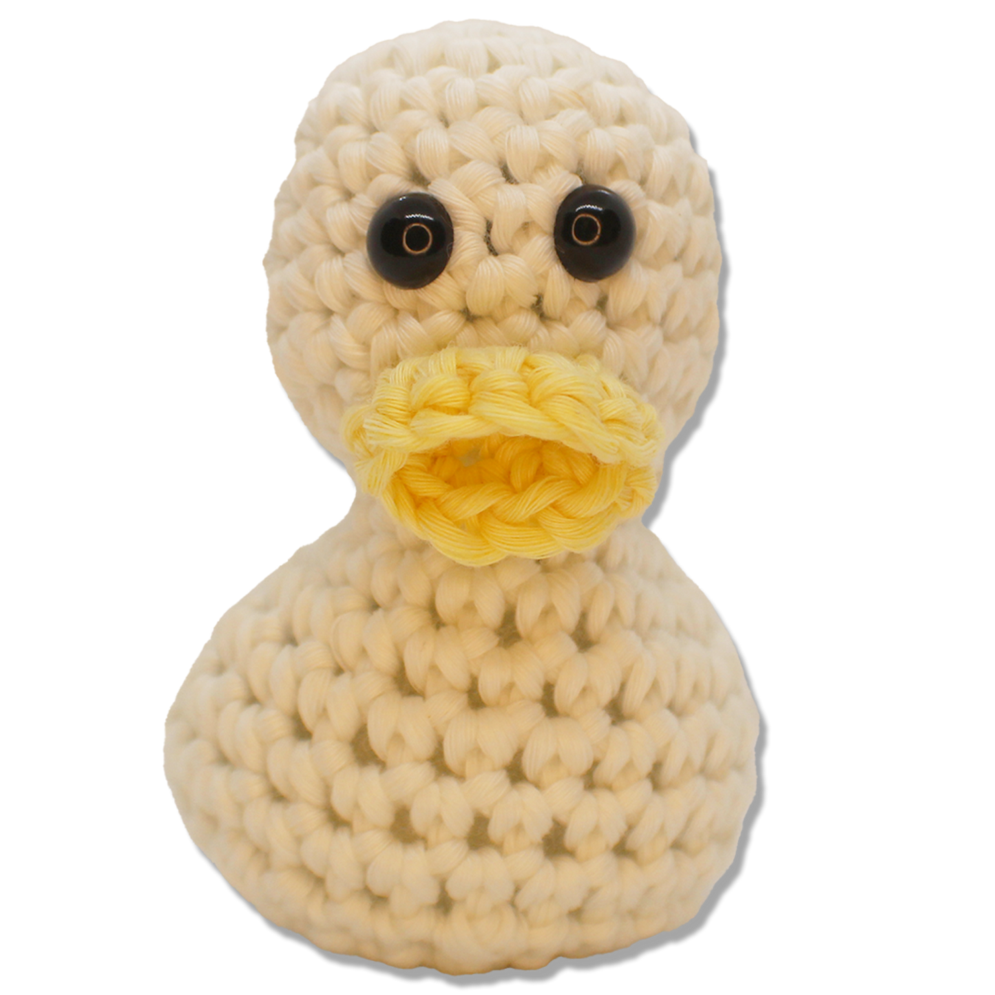 Glow-in-the-Dark Crochet Duck - 3.5 Inches Tall