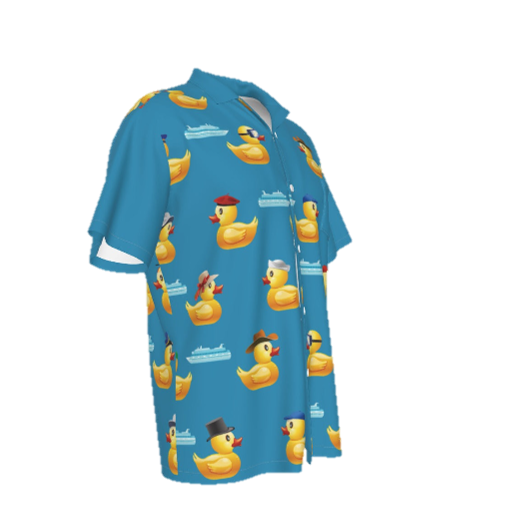 Ducky Men's Hawaiian Shirt With Pocket