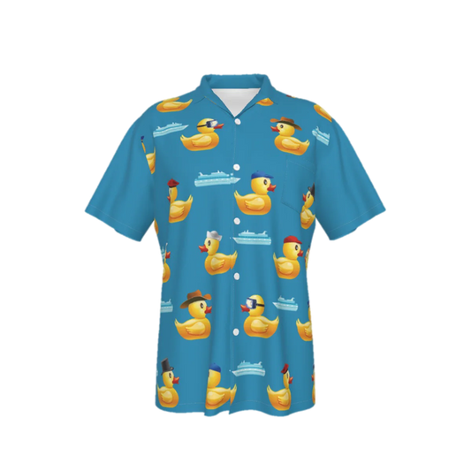 Ducky Men's Hawaiian Shirt With Pocket