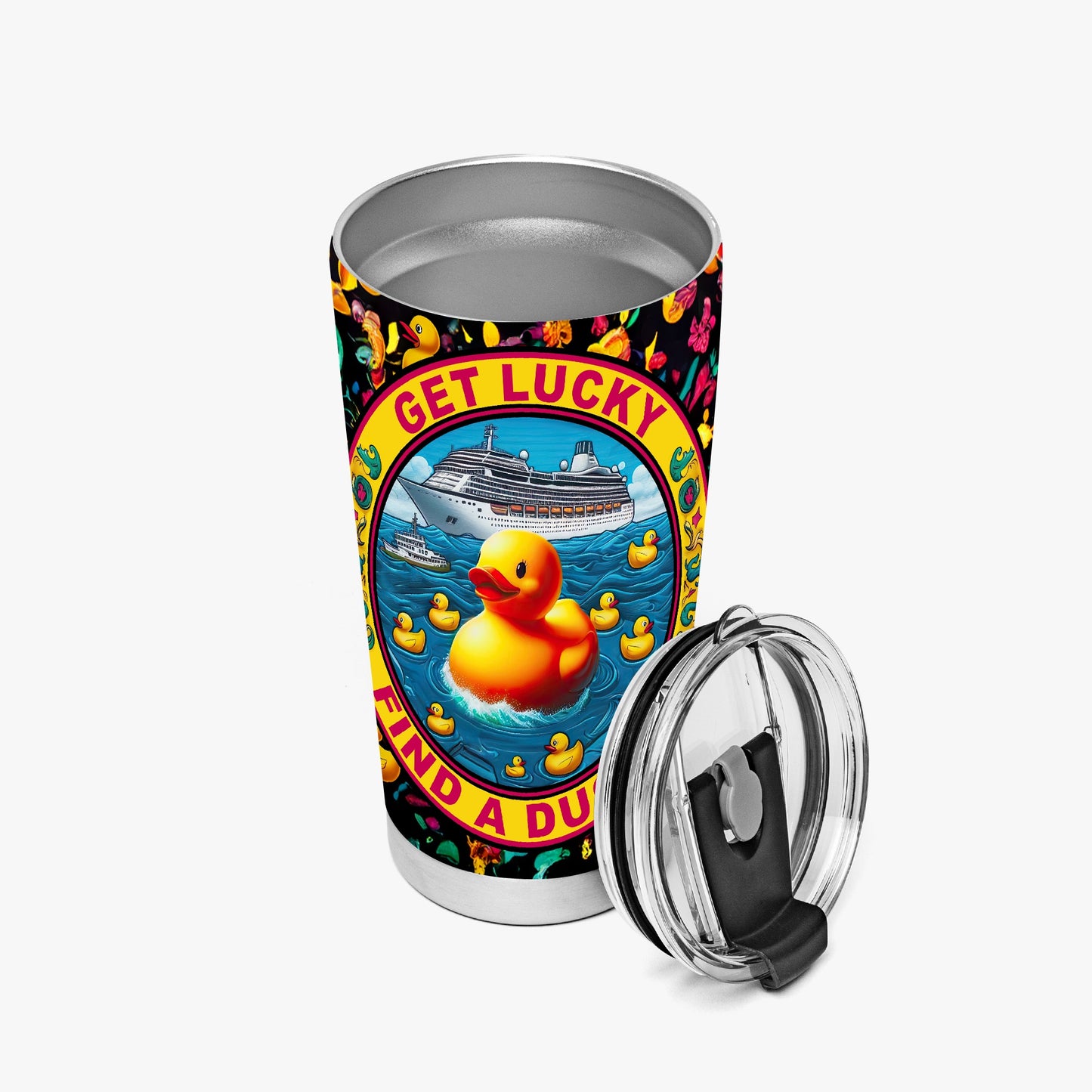 Get Lucky, Find a Ducky Stainless Steel Tumblers