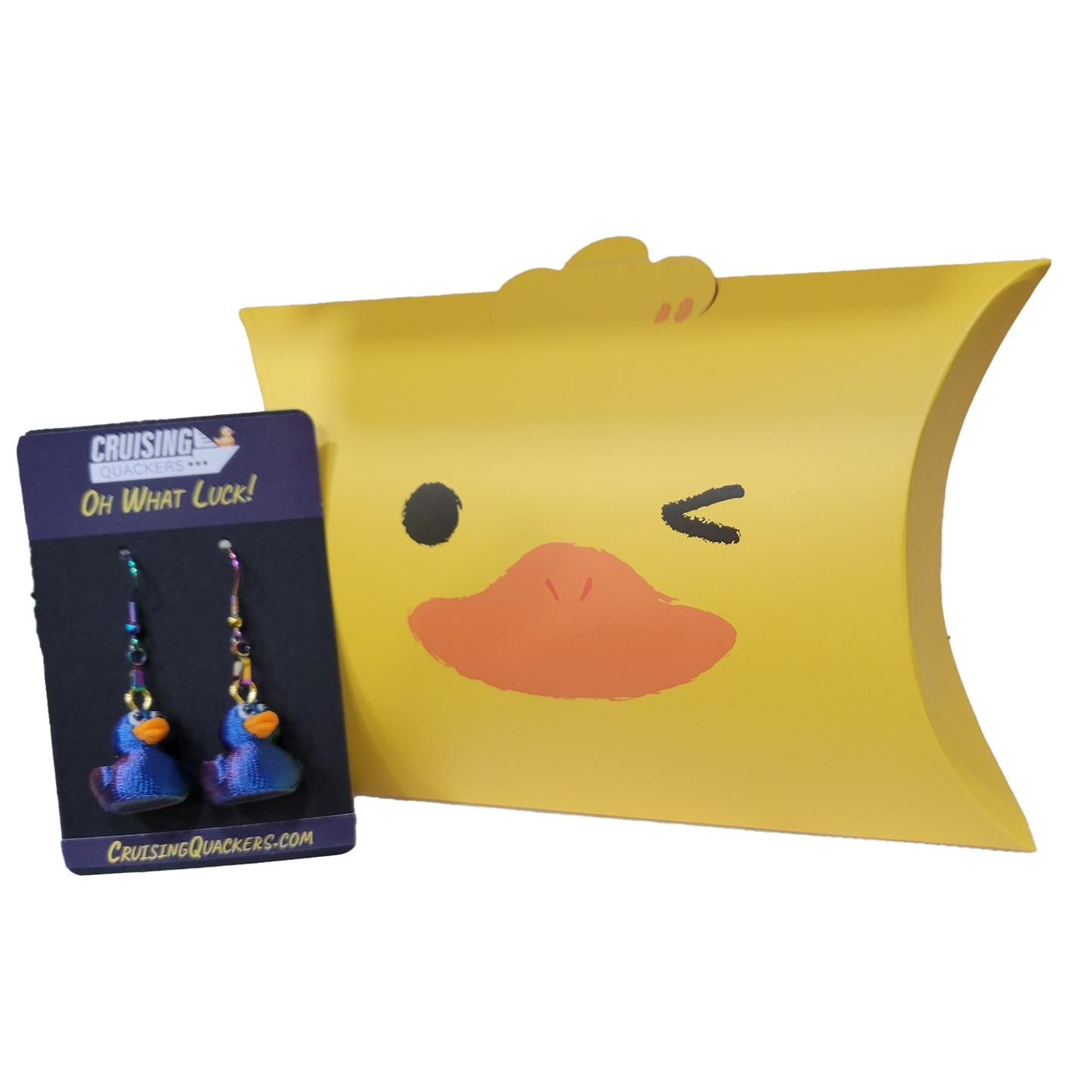 Quack Crochet Dangle Duck Earrings