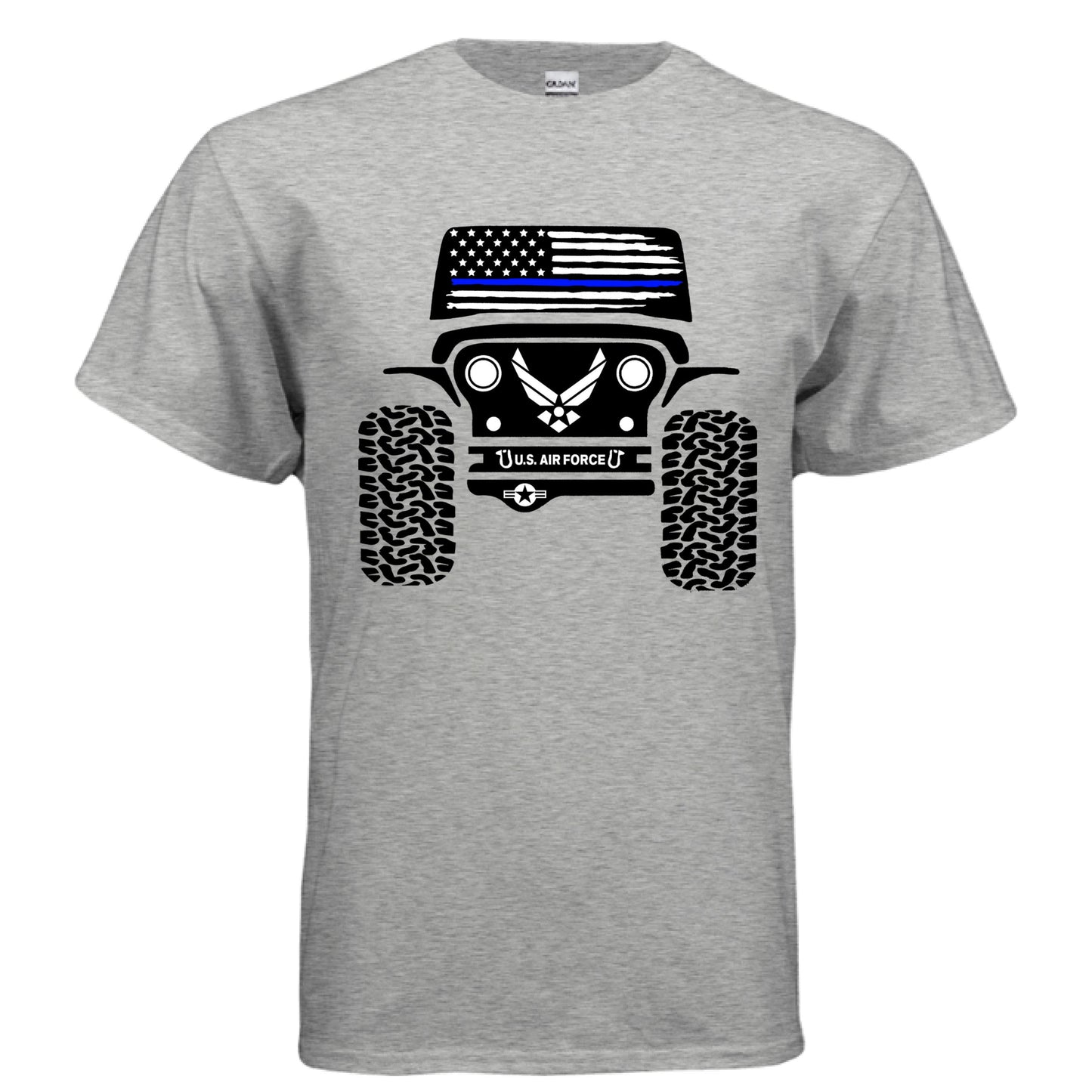 Jeep Shirt - Air Force-duckduckjeep-offroad-wrangler-gladiator-3d-jeep duck-custom duck-Jeep-The Quacktory-Fun Jeep Ducks-Ducks4Jeep