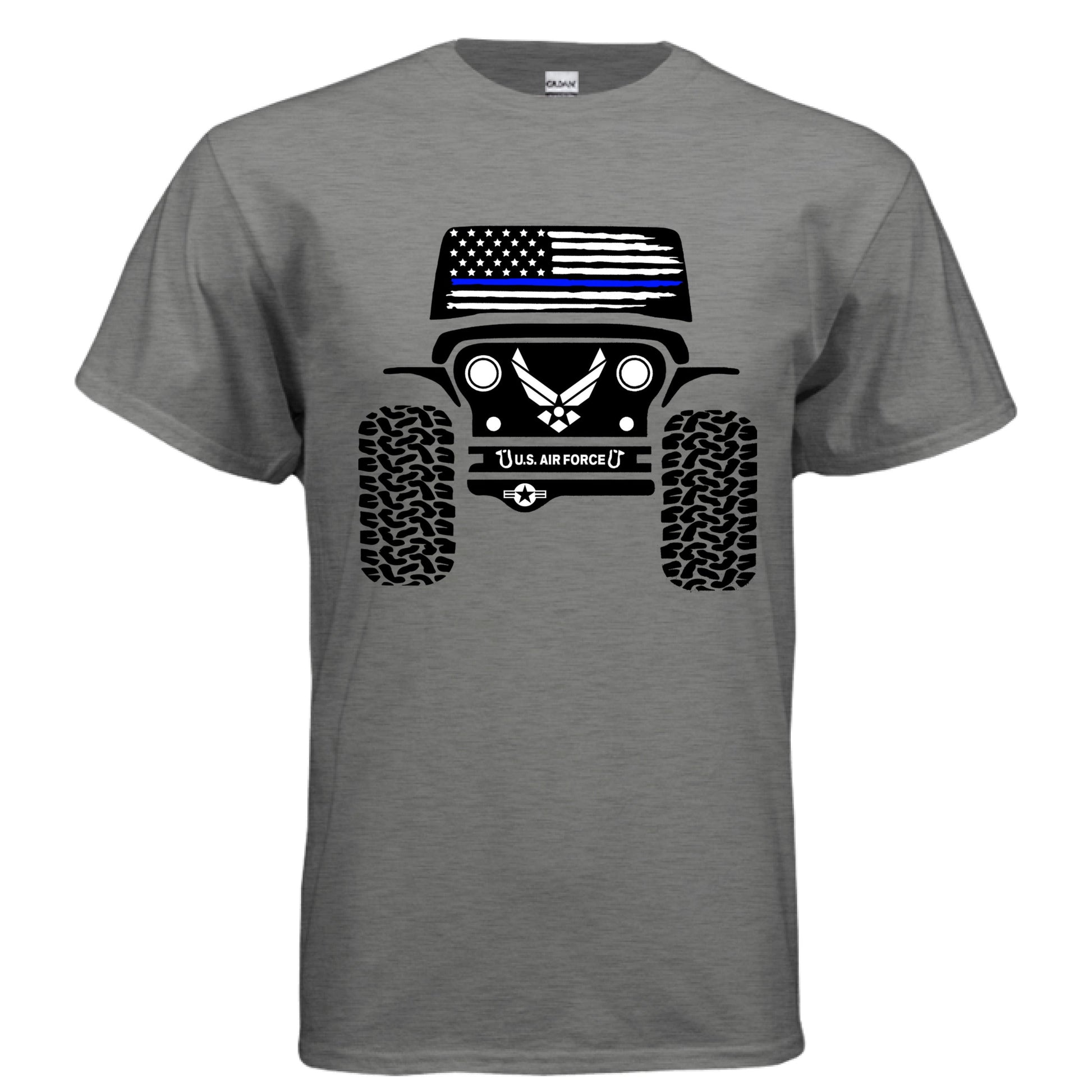 Jeep Shirt - Air Force-duckduckjeep-offroad-wrangler-gladiator-3d-jeep duck-custom duck-Jeep-The Quacktory-Fun Jeep Ducks-Ducks4Jeep