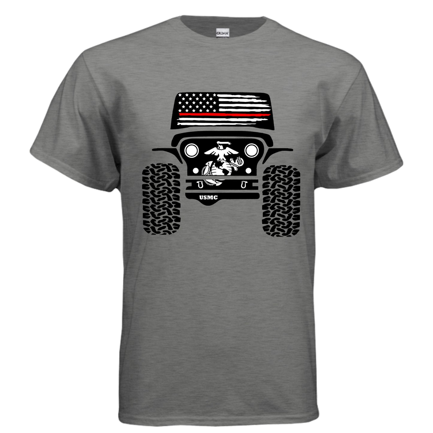 Jeep Shirt - Marine Corps-duckduckjeep-offroad-wrangler-gladiator-3d-jeep duck-custom duck-Jeep-The Quacktory-Fun Jeep Ducks-Ducks4Jeep
