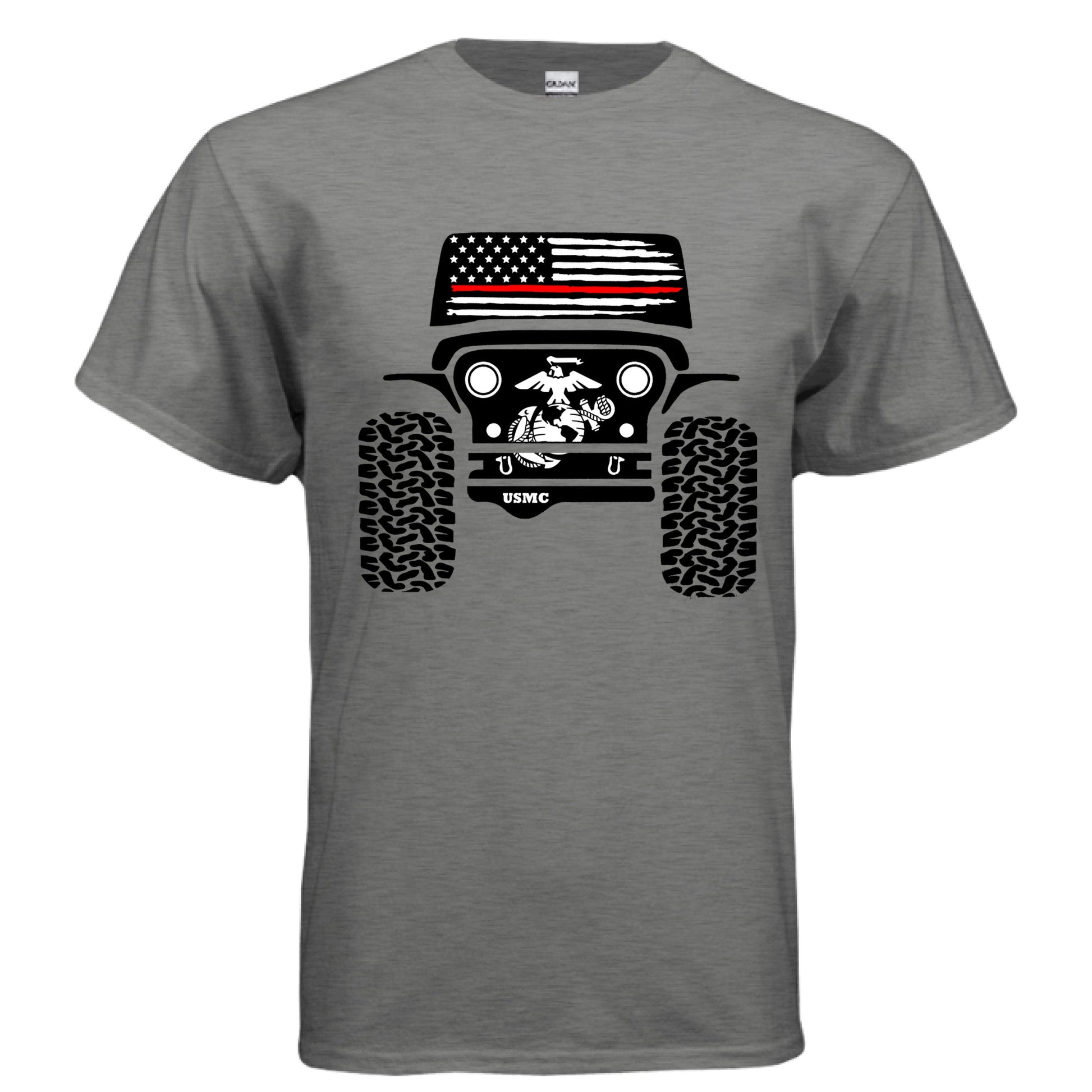 Jeep Shirt - Marine Corps-duckduckjeep-offroad-wrangler-gladiator-3d-jeep duck-custom duck-Jeep-The Quacktory-Fun Jeep Ducks-Ducks4Jeep