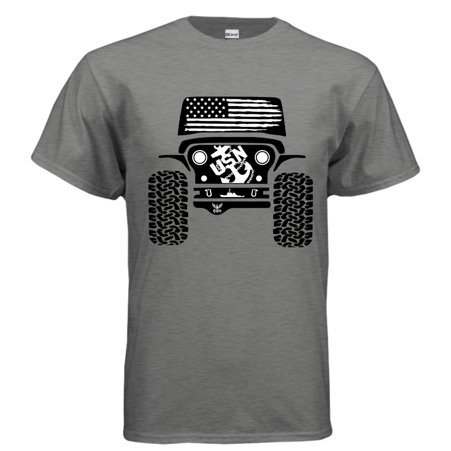 Jeep Shirt - Navy-duckduckjeep-offroad-wrangler-gladiator-3d-jeep duck-custom duck-Jeep-The Quacktory-Fun Jeep Ducks-Ducks4Jeep