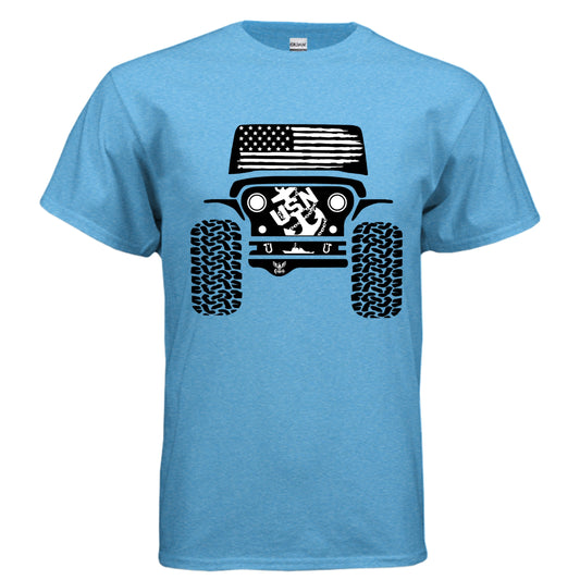 Jeep Shirt - Navy-duckduckjeep-offroad-wrangler-gladiator-3d-jeep duck-custom duck-Jeep-The Quacktory-Fun Jeep Ducks-Ducks4Jeep