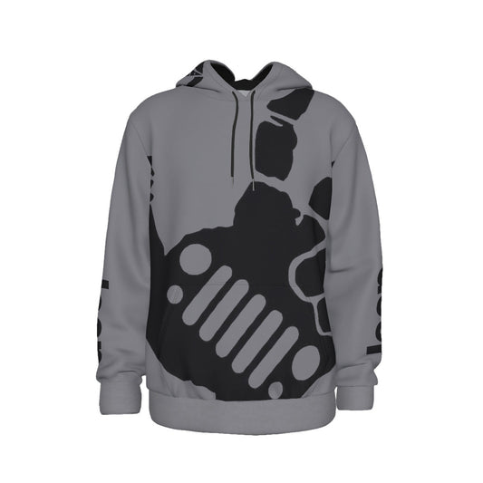 Jeep Wave Hoodie Gray-duckduckjeep-offroad-wrangler-gladiator-3d-jeep duck-custom duck-Jeep-The Quacktory-Fun Jeep Ducks-Ducks4Jeep