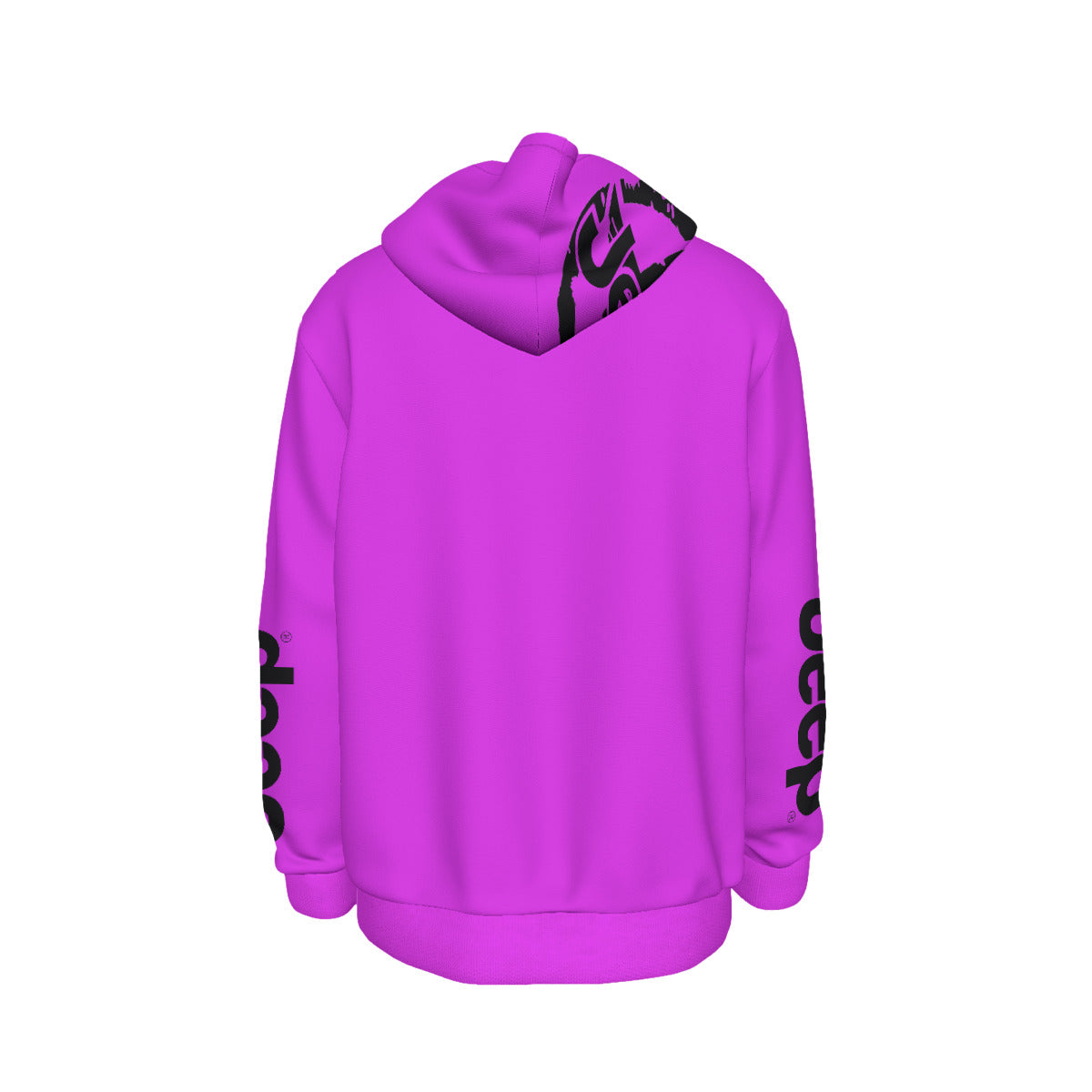 Jeep Wave Hoodie Pink-duckduckjeep-offroad-wrangler-gladiator-3d-jeep duck-custom duck-Jeep-The Quacktory-Fun Jeep Ducks-Ducks4Jeep