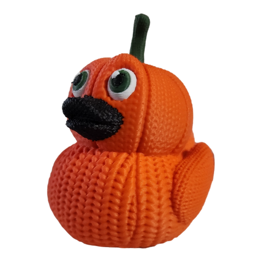 Pumpkin Head Crochet Duck