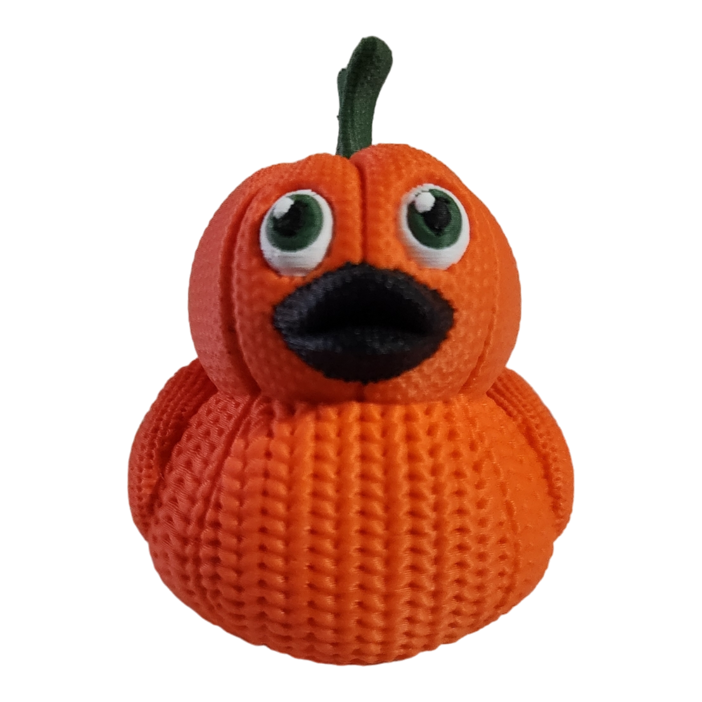 Pumpkin Head Crochet Duck