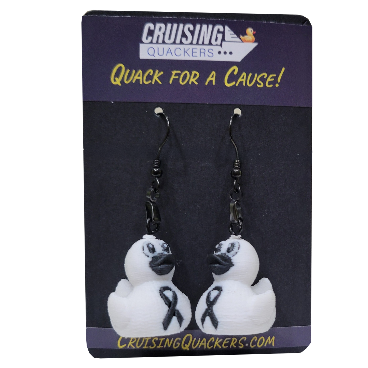 Quack for a Cause Dangle Duck Earrings