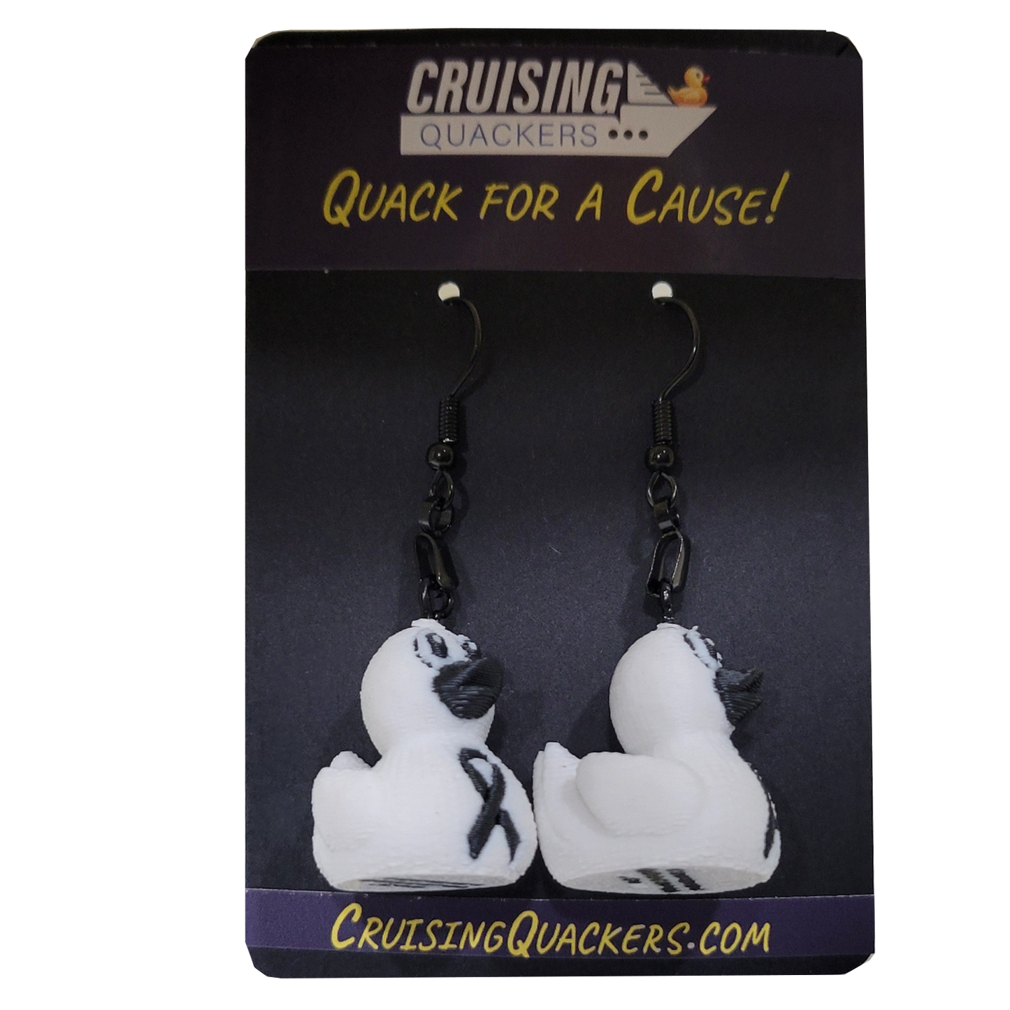 Quack for a Cause Dangle Duck Earrings