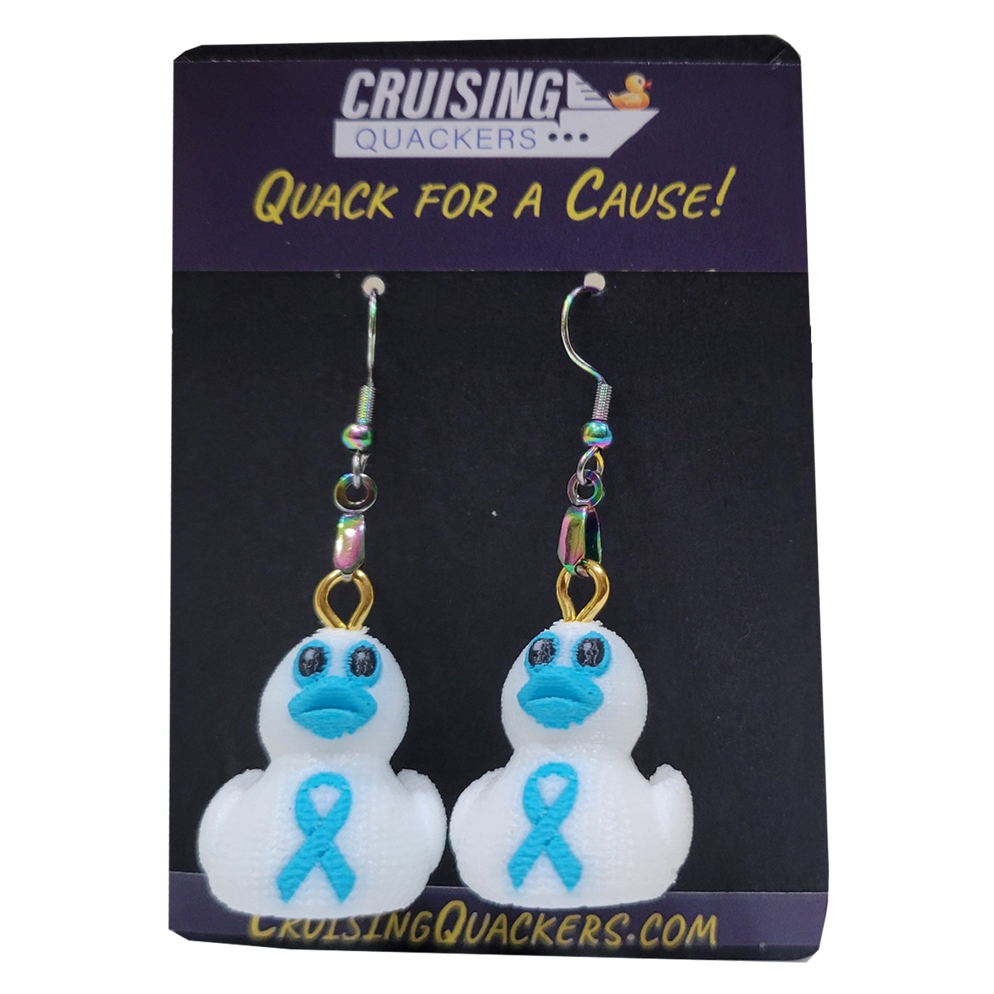 Quack for a Cause Dangle Duck Earrings