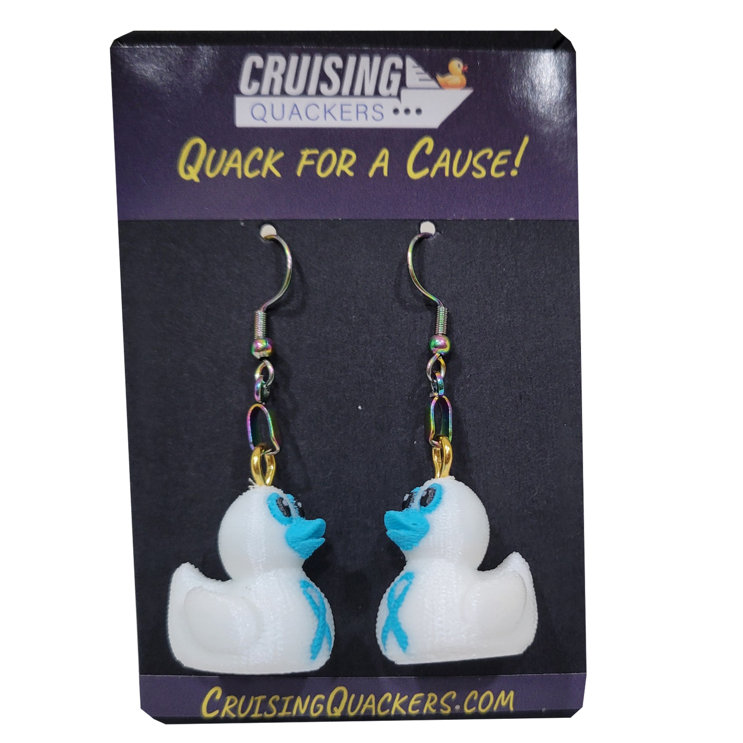 Quack for a Cause Dangle Duck Earrings