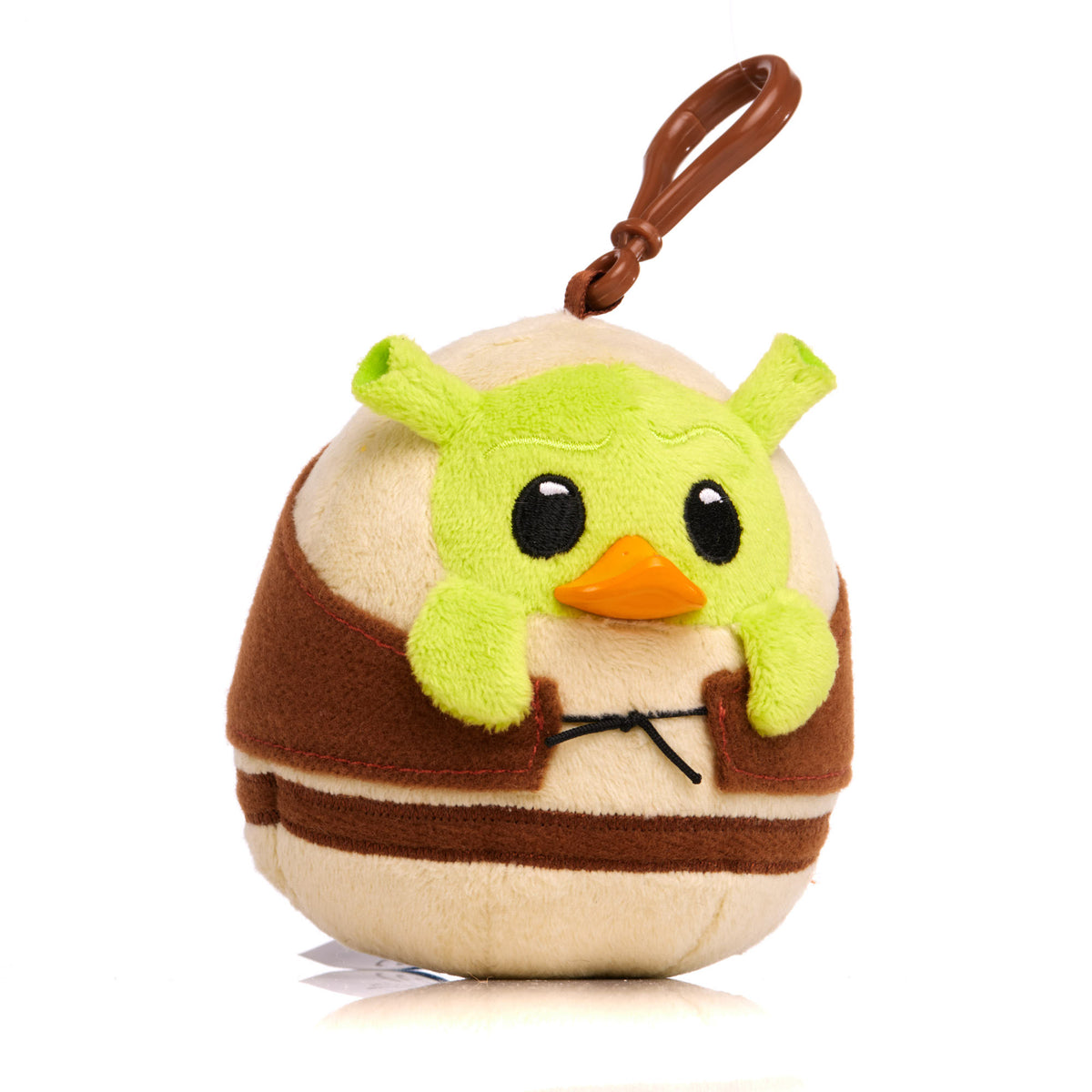 TUBBZ Shrek plush bag charm keychain from DreamWorks front view