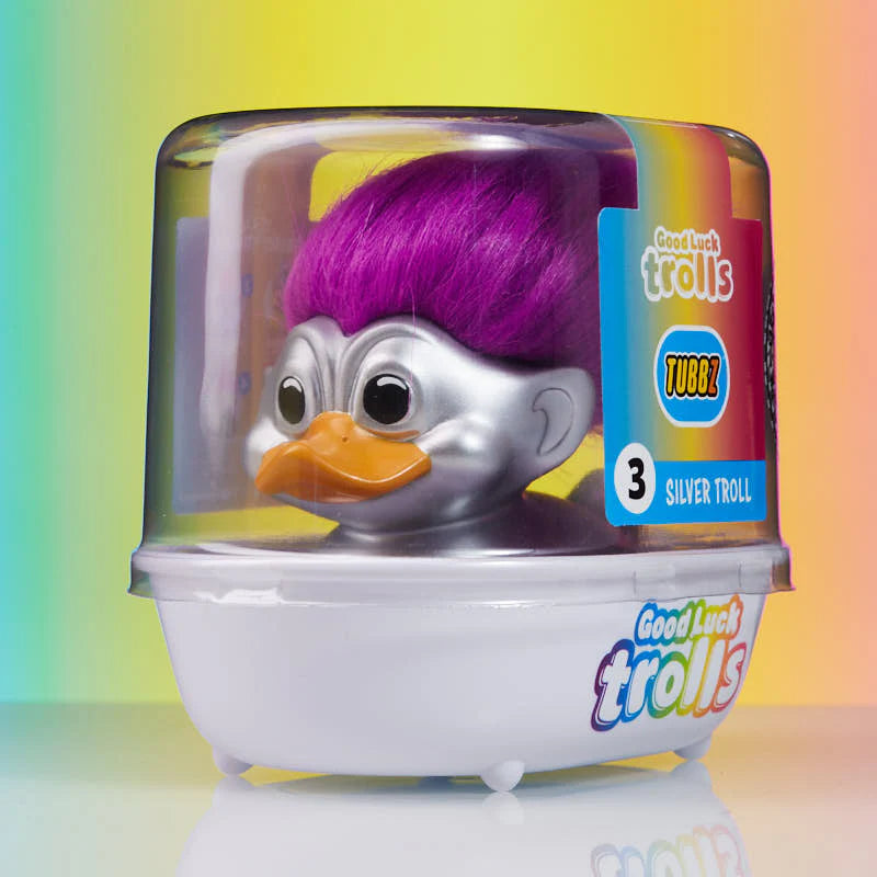 First Edition Official Trolls Silver Troll TUBBZ Cosplaying Duck Collectable