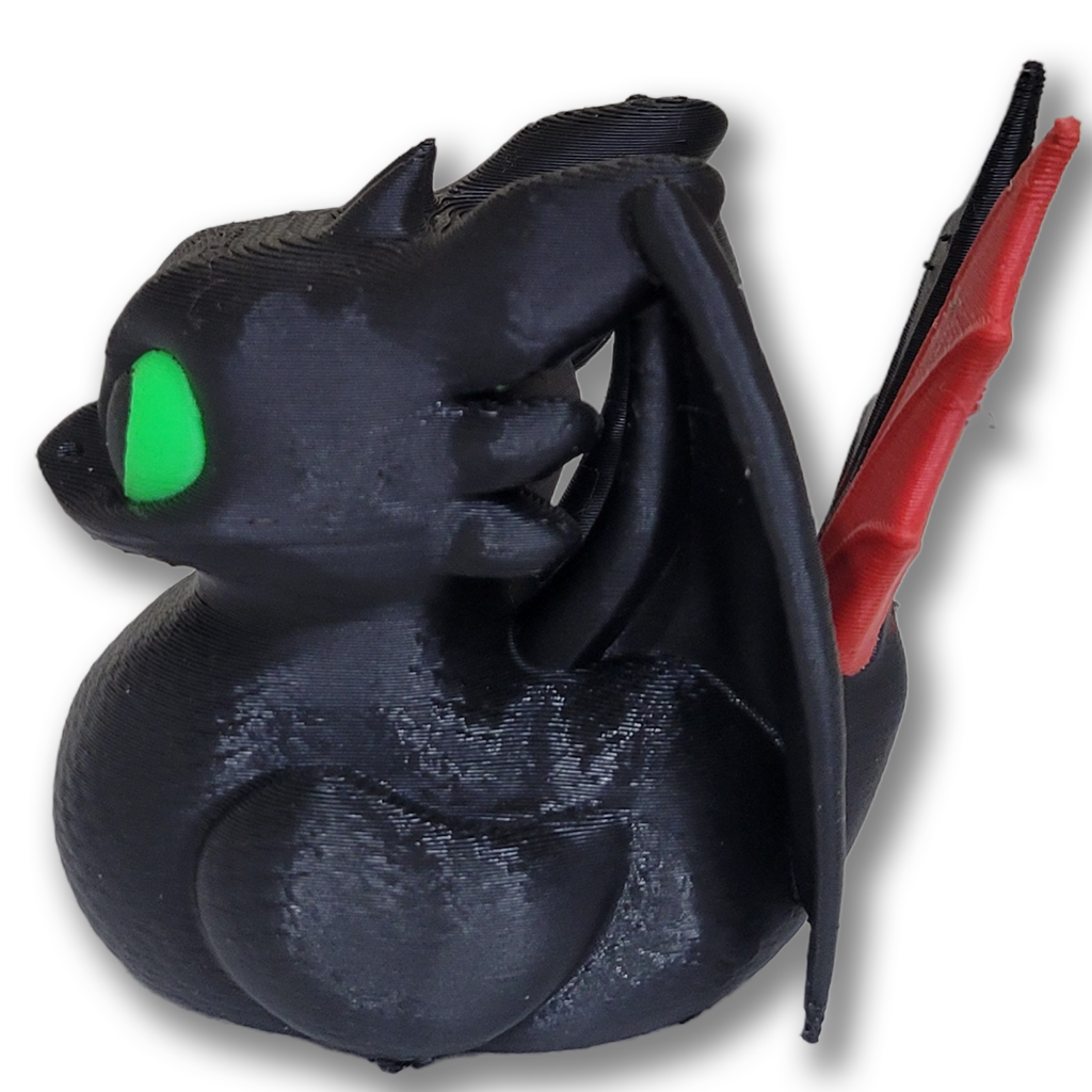Black Dragon Duck with No Teeth