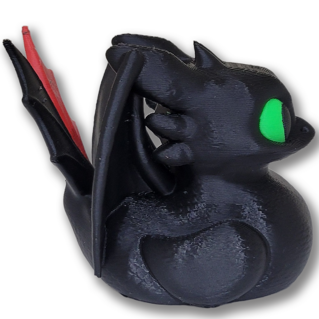 Black Dragon Duck with No Teeth