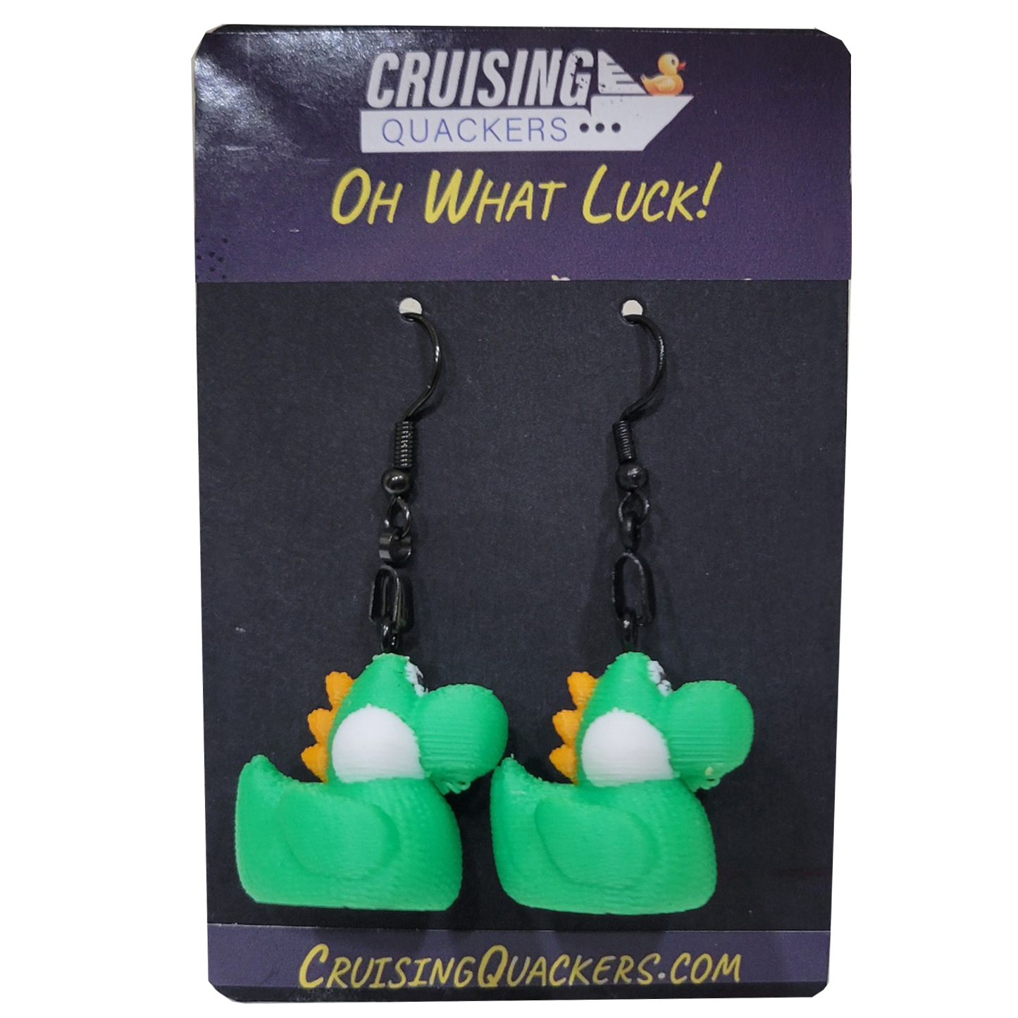 Yoshi-Inspired Dangle Duck Earrings