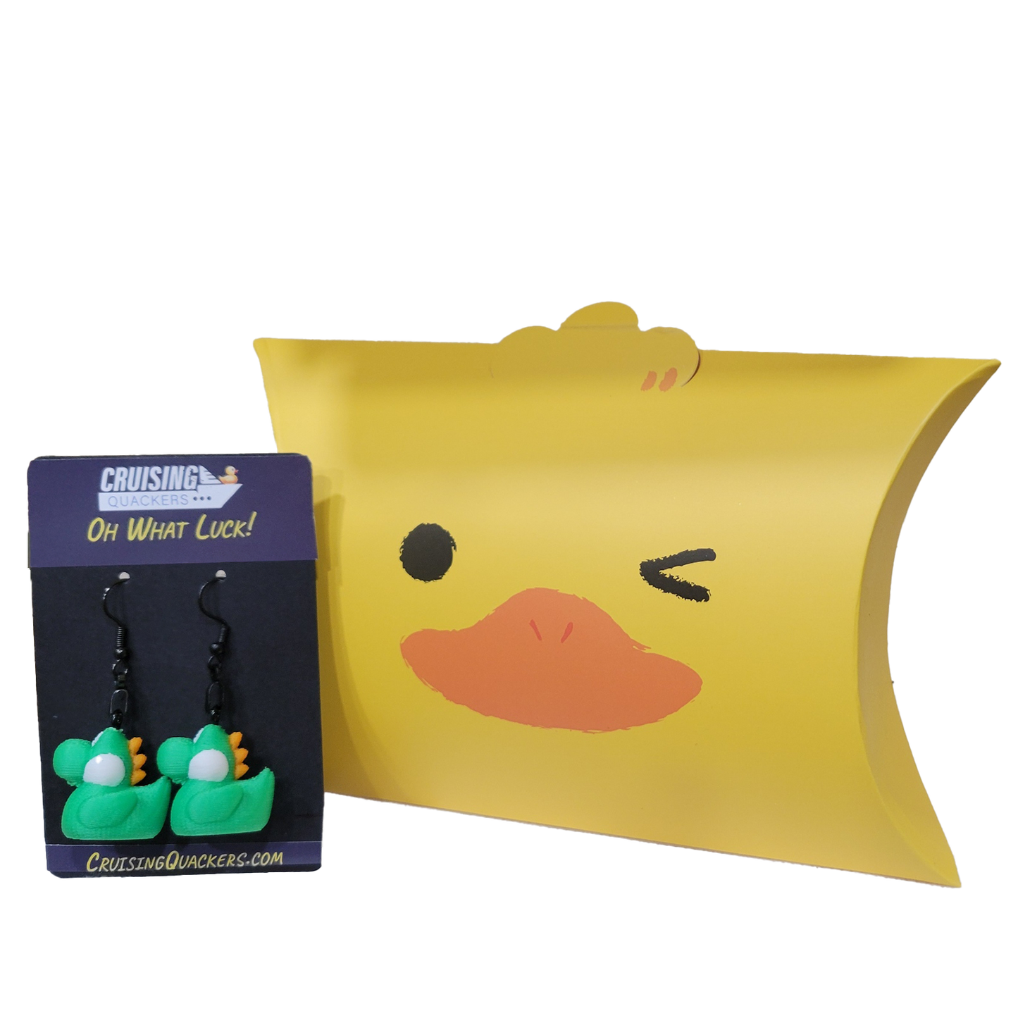 Yoshi-Inspired Dangle Duck Earrings