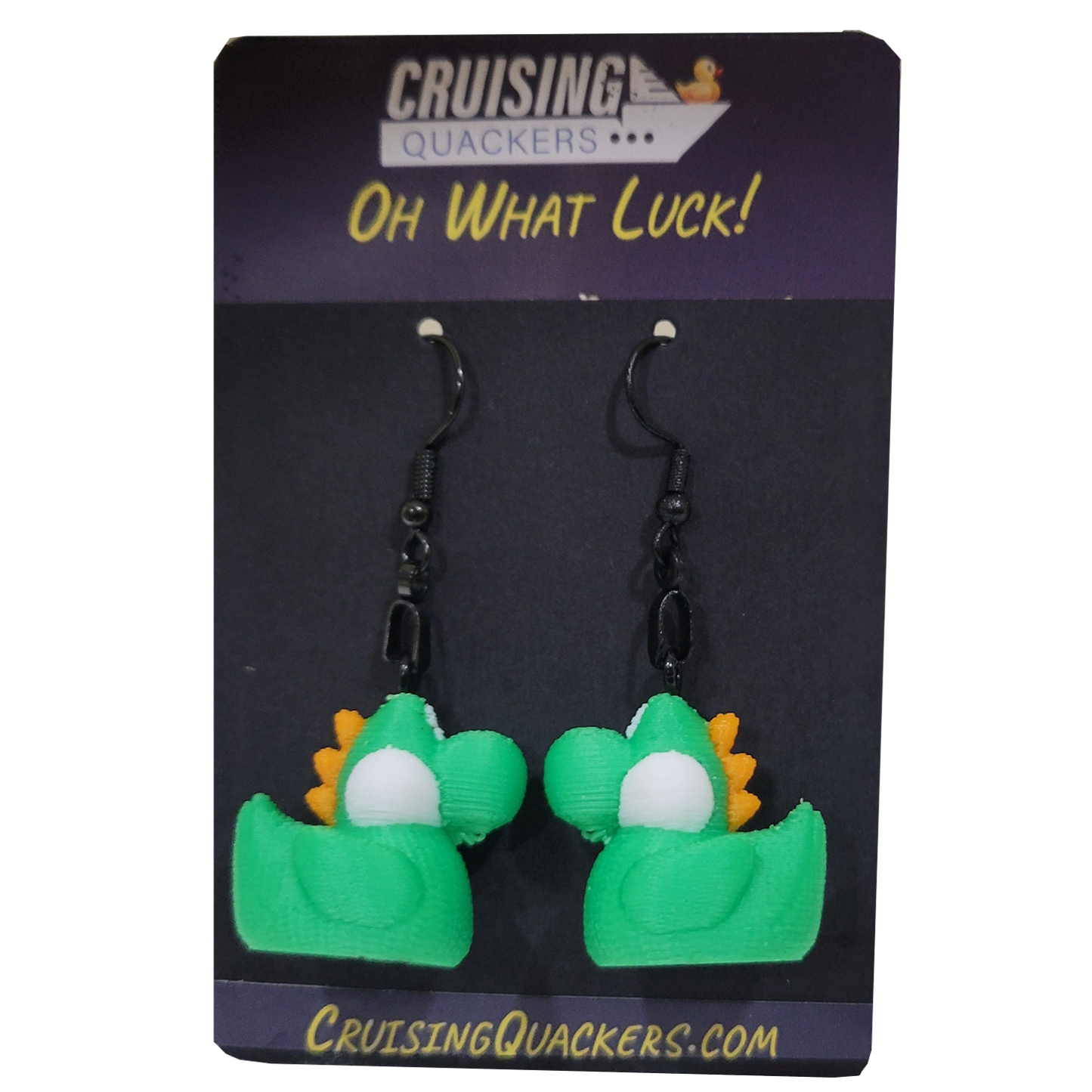 Yoshi-Inspired Dangle Duck Earrings