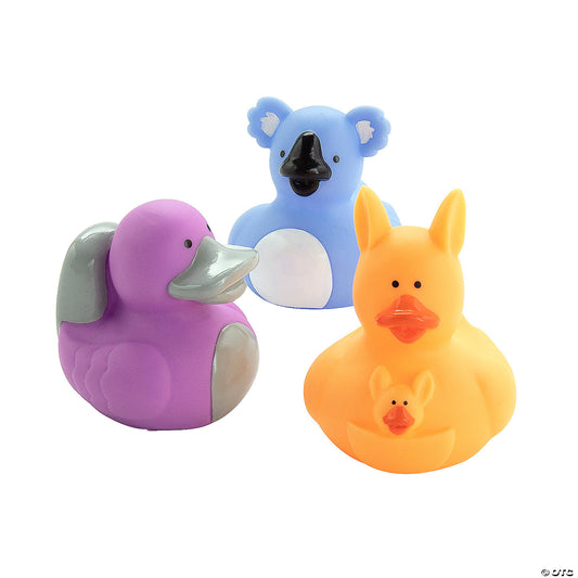 Australian Animal Rubber Ducks - by the dozen