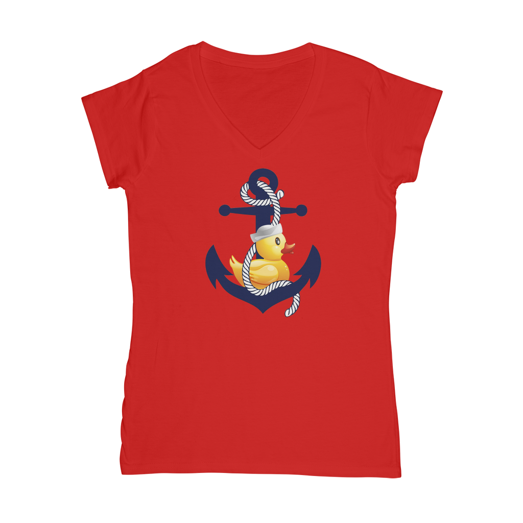 Ahoy Ducky Classic Women's V-Neck T-Shirt