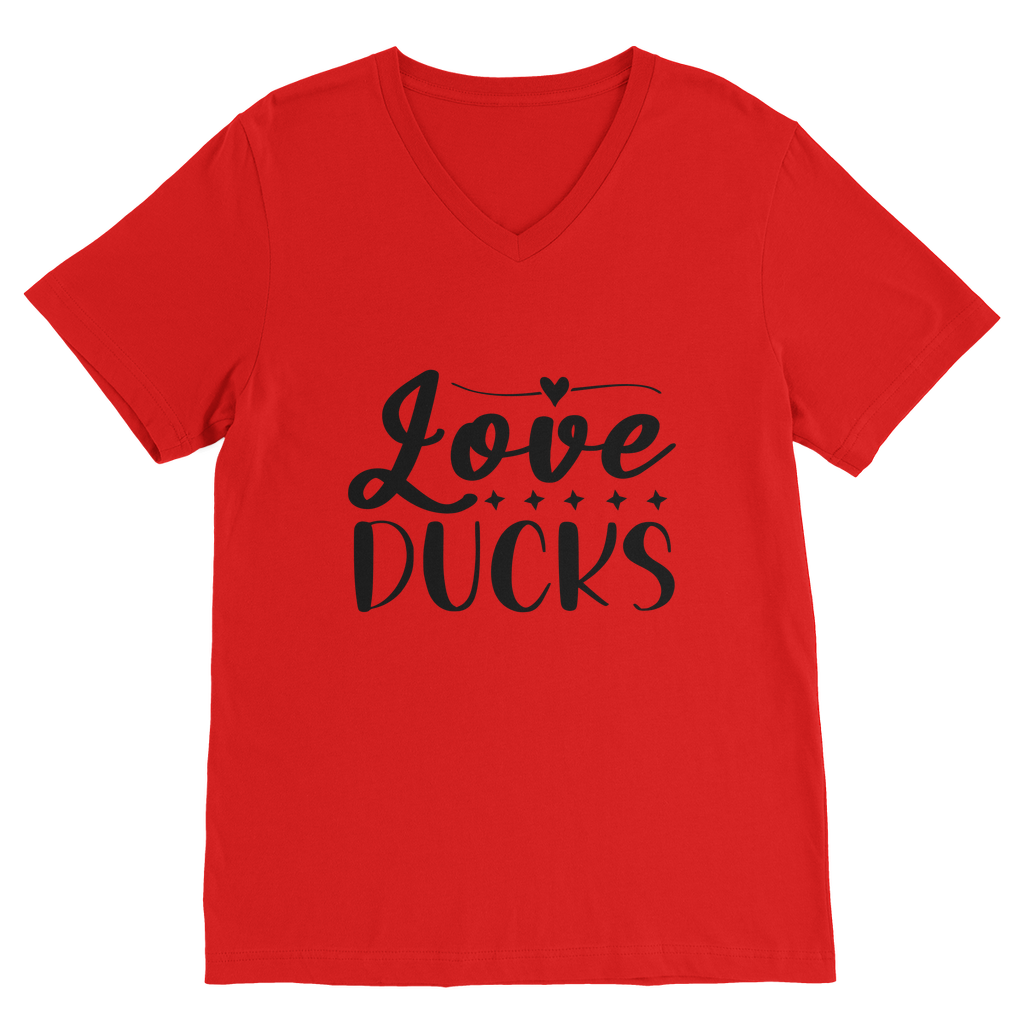 Love Ducks Classic V-Neck T-Shirt