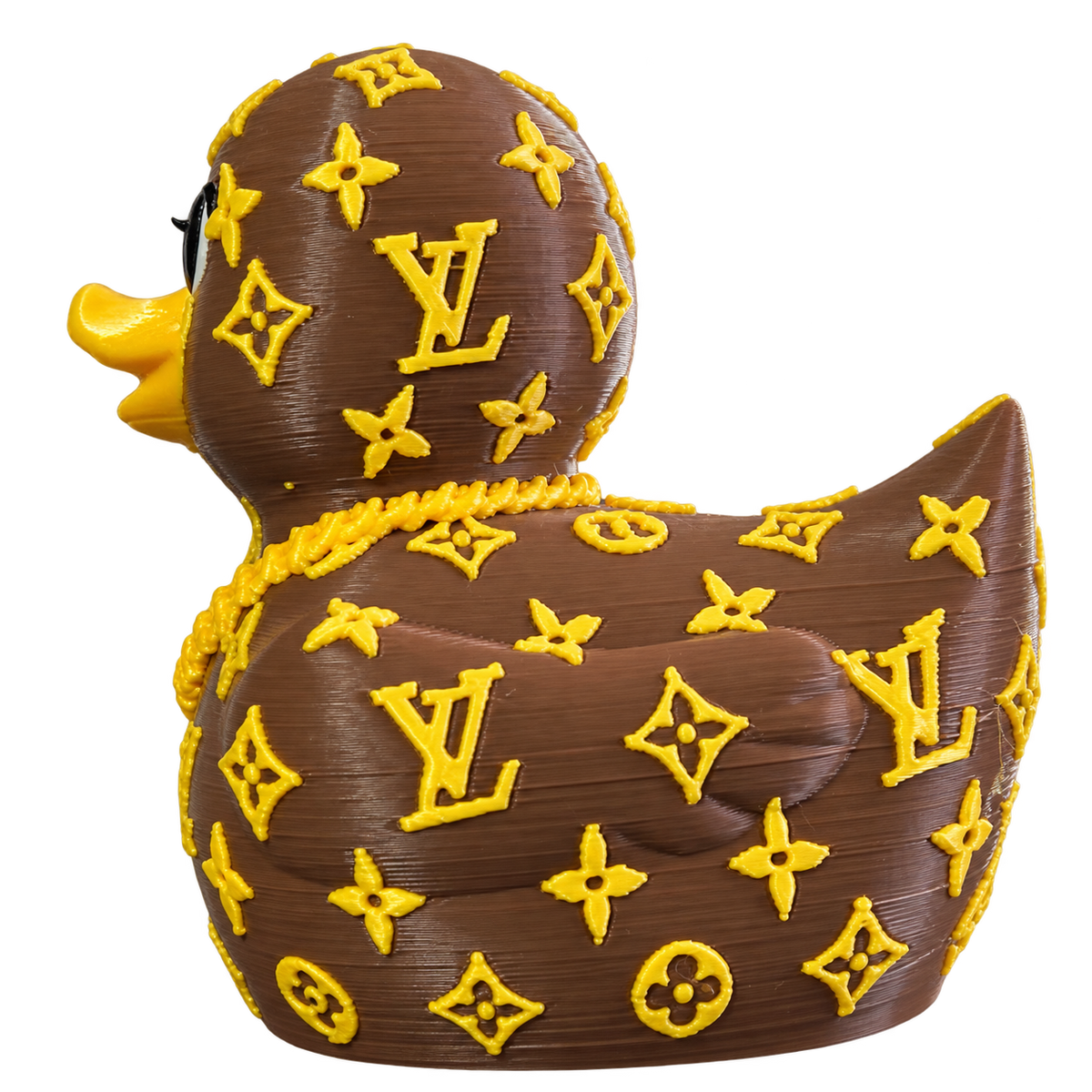 LV-Inspired Duck — side view