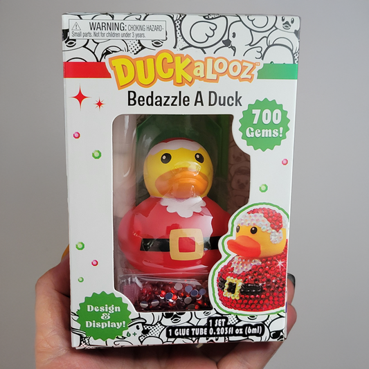DuckaLooz Bedazzle a Duck Santa craft kit with 700 gems, front packaging
